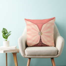 Personligt anpassad Rosa Textil Illusion Kudde