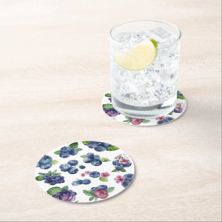 Personligt anpassade Berry Sweet Underlägg Papper Rund
