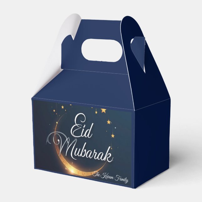 Personligt anpassade Eid Mubarak presentlådor (Baksidan Sidan)