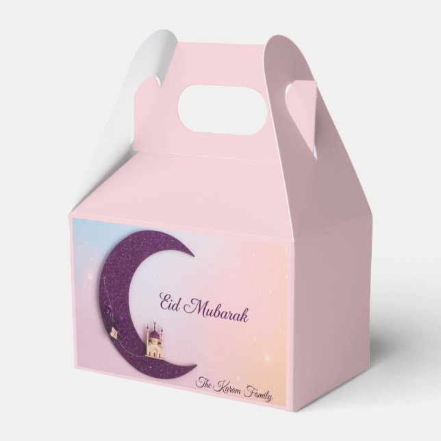 Personligt anpassade Eid Mubarak presentlådor (Baksidan Sidan)