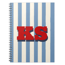Personligt anpassade vintage Americana initialer Anteckningsbok