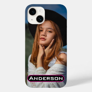 Personligt anpassat fodral med foto och namn