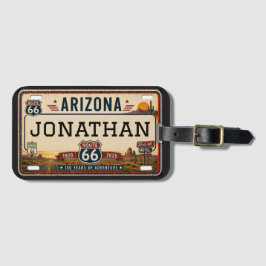 Personligt Arizona Route 66-design Bagagebricka