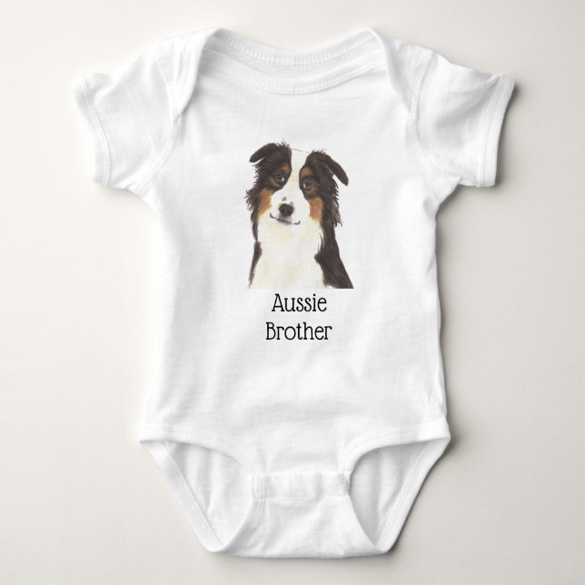 Personligt australiskt Australian Shepherd-tröja T Shirt (Framsida)