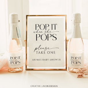 Personligt Baby Shower-favorit 'Pop When She Pops'