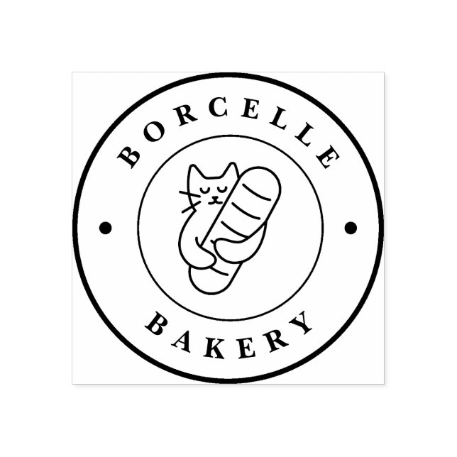 Personligt Bakery Circle Logotyp Anpassad Stämpel (Tryck)