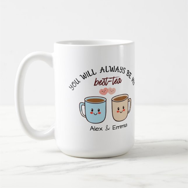 Personligt bästa te-koppel kaffemugg (Vänster)