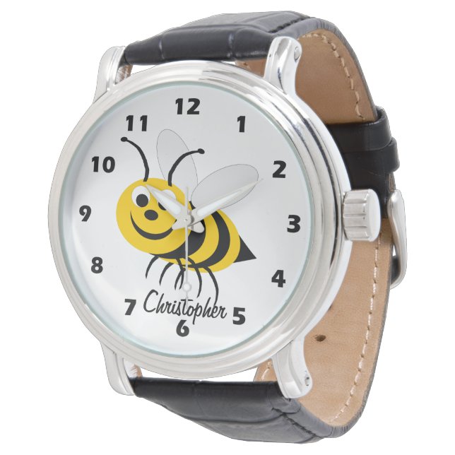 Personligt binärdesign armbandsur (Vinklad)