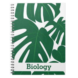 Personligt blomster Mönster Monstera Anteckningsbok