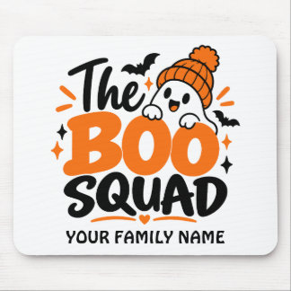 Personligt Boo Squad Halloween-musmattor Musmatta