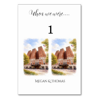 Personligt Bordnummer för Bröllop Bordsnummer