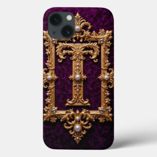 Personligt brev T Guldram Elegant monogram