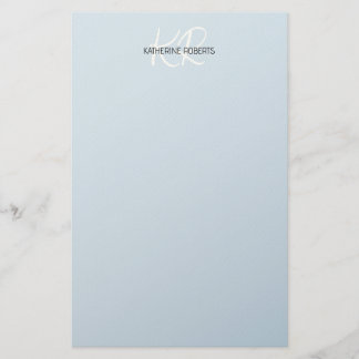 Personligt brevpapper i Baby Blue