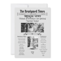 Personligt bröllop Newspaper Program