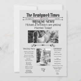 Personligt bröllop Newspaper Program