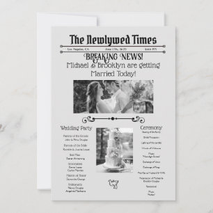 Personligt bröllop Newspaper Program