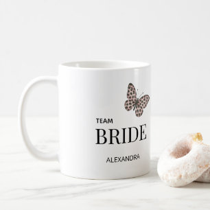 Personligt bröllopsdesign för bruden kaffemugg