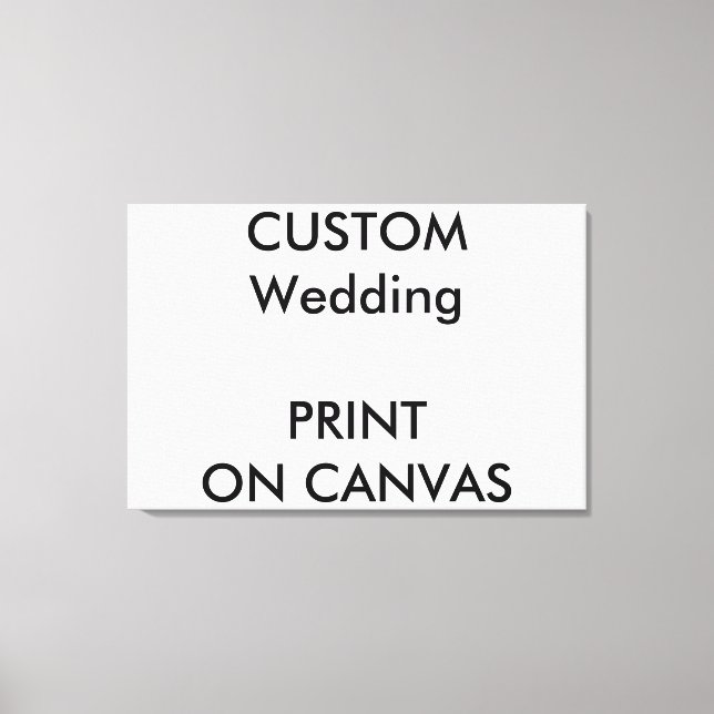 Personligt bröllp 36-tums x 24-tums Wrapped Canvas (Framsida)