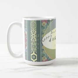 Personligt bröllp-årsdag Wildblomma Kaffemugg