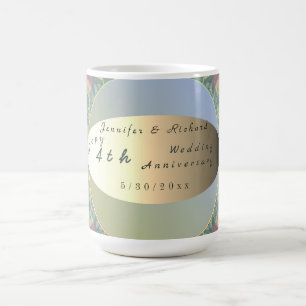 Personligt bröllp-årsdag Wildblomma Kaffemugg