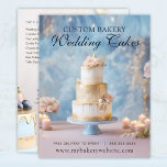 Personligt bröllp Cakes Bakery Flyer-mall Reklamblad<br><div class="desc">En vacker och elegant flygblad för bagerier som skapar personligt bröllp-kakor för bröllop och evenemang. Utformningen har en vågrät kaka designad i guld och vit smörkräm på en bord som är dekorerad med tända ljus, blommor och strömmare. Baksidan av flygplanet gör det möjligt för bagarna att inkludera en specificerad menylista,...</div>
