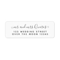 Personligt bröllp Calligraphy Modern Font Chic