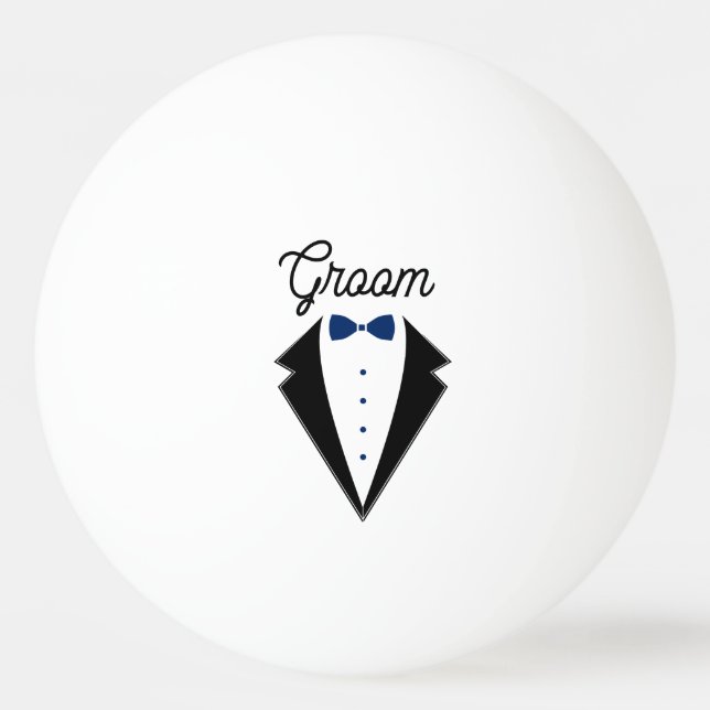 Personligt bröllp favor par Namn datumgroom Pingisboll (Framsidan)