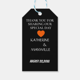 PERSONLIGT BRÖLLP FAVOR TAG MED NAMN OCH DATUM PRESENTETIKETT