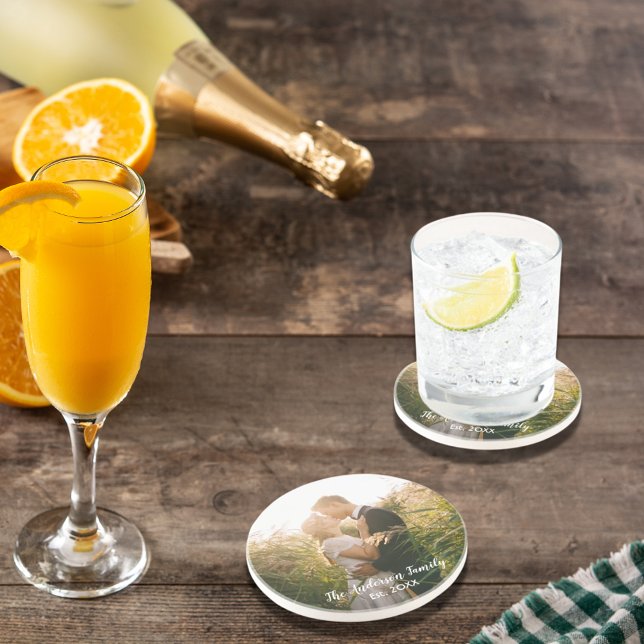 Personligt bröllp fotovit brev underlägg sandsten (Skapare uppladdad)