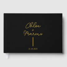 Personligt bröllp Guest Bok , Luxury Sand Färg ,