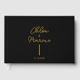 Personligt bröllp Guest Bok , Luxury Sand Färg ,