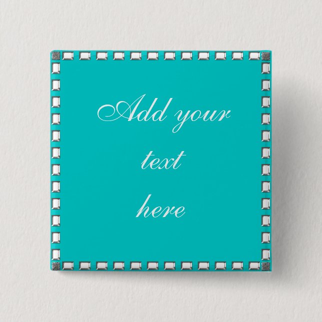 Personligt bröllp knäppas klämmer fast Crystal ste Knapp (Framsida)