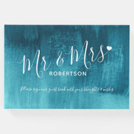 Personligt bröllp konst i gäst bok