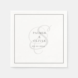 Personligt bröllp Napkins Pappersservett