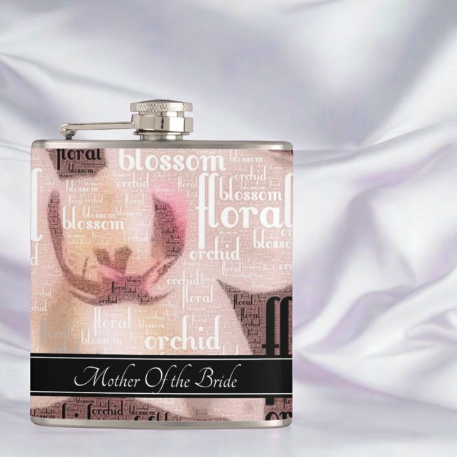Personligt bröllp Party Ro Guld Budens mamma Fickplunta (flask front design)