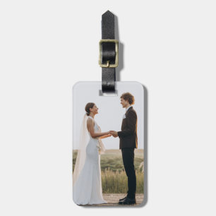 Personligt bröllp Photo Bagagebricka