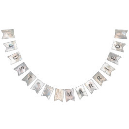 Personligt bröllp Photo Bunting Flaggor