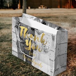 Personligt bröllp Photo Tack Gift Bag