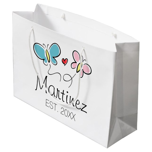 Personligt bröllp-presentsäck för brudgumm, nygift (Baksidan Vinklad)