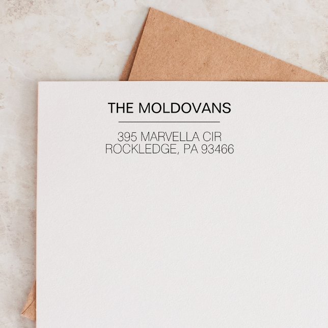 Personligt bröllp Returadress Personlig Stämpel (Skapare uppladdad)