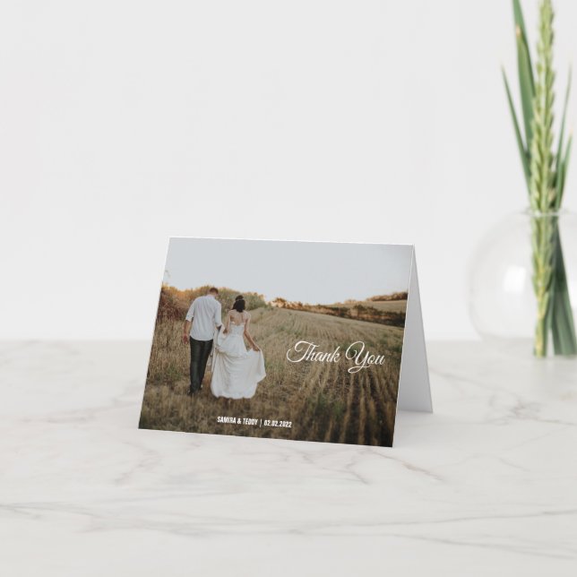 personligt bröllp tack för kalligrafi för elegant (Framsida)