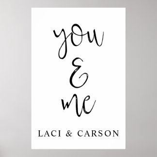 Personligt bröllp-tecken - välkomstplats för Perso Poster