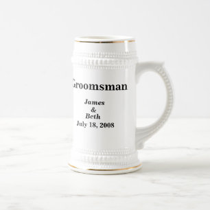 Personligt bröllpGroomsmanöl Stein Sejdel