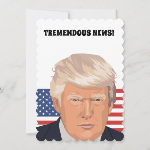 PERSONLIGT BRUDKORT FÖR DONALD TRUMP INBJUDNINGAR