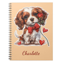 Personligt Cavalier King Charles Spaniel Anteckningsbok