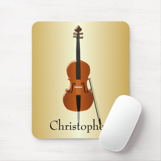 Personligt cellodesign musmatta (Med mus)
