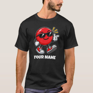 Personligt cirkelnamn & anpassad text t shirt