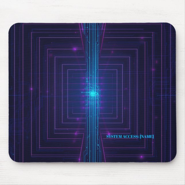 Personligt Cyberpunk System Tillträde Neon Musmatta (Framsidan)