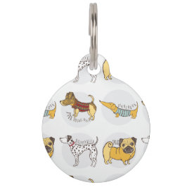 Personligt designad hundhalsbandsetikett för speci djurbricka