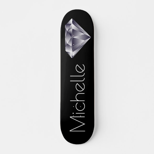 Personligt Diamant Skateboard (Framsida)